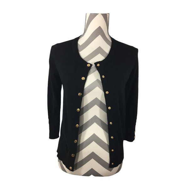 ❌SOLD❌ Carmen Marc Valvo Black Cardigan size XS - Picture 1 of 6